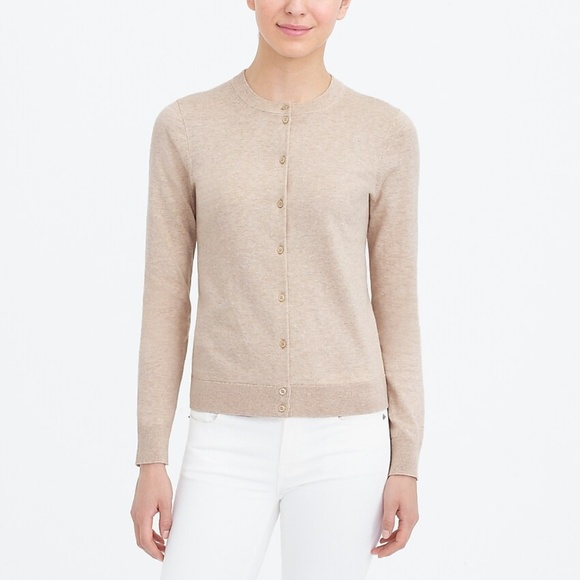 J. Crew Factory Sweaters - J.Crew Mercantile Caryn Cardigan Heathered Natural